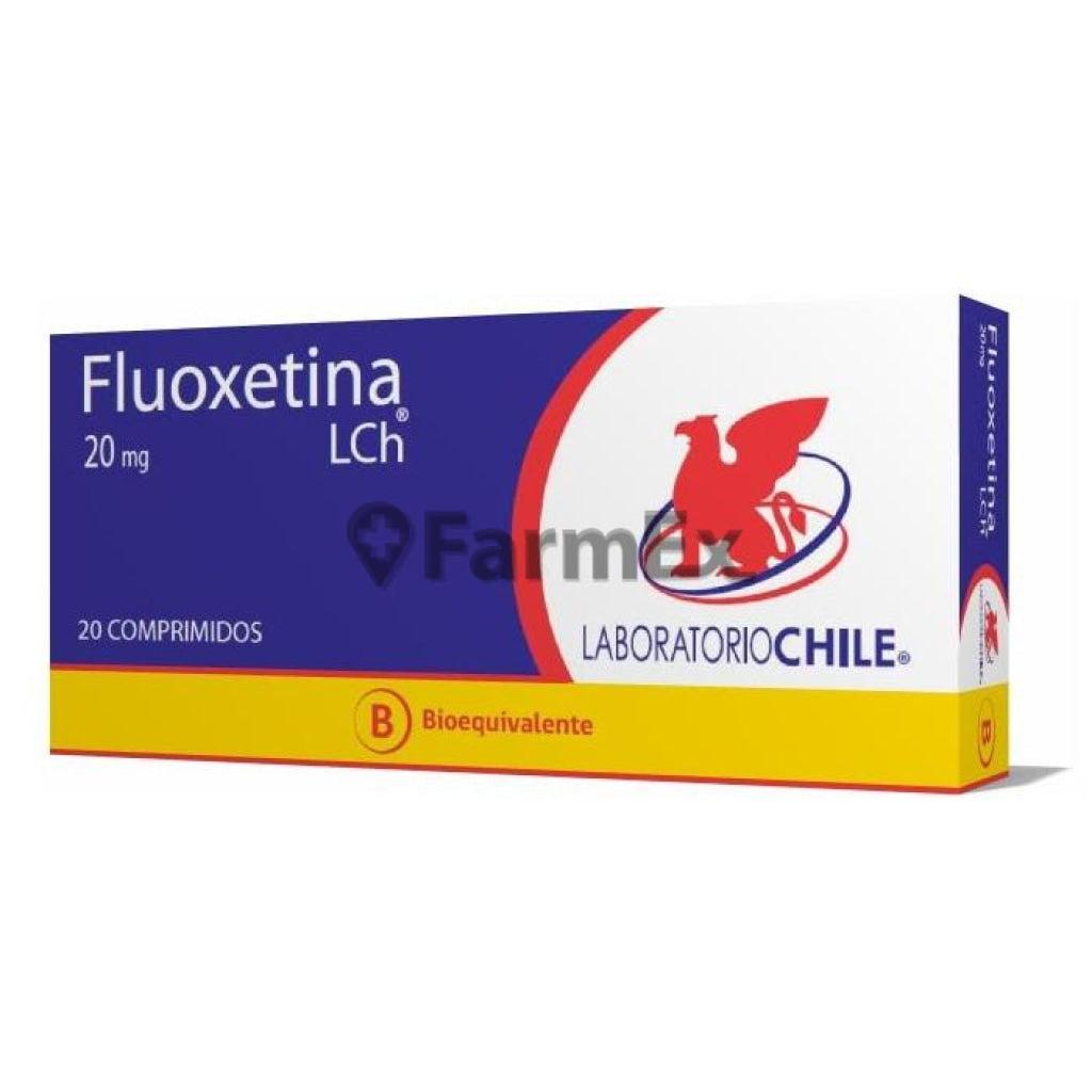 Fluoxetina 20 mg x 20 comprimidos. Farmex